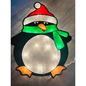 Lighted Penguin 17 inch indoor / outdoor